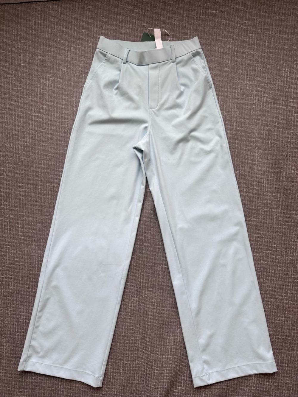 Halara Light Pastel Blue Straight leg Stretch Pull-On Comfortable Pants size XS